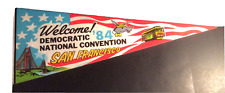 1984 Democratic National Convention Full Size Pennant San Francisco Political  picture