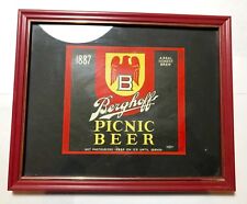 Vintage 1935 Berghoff Picnic Beer 1/2 Gallon IRTP Label - Framed - Nice Brewery picture