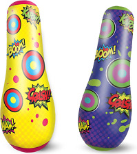 2 Pack Inflatable Bopper, 47 Inches Kids Punching Bag with Bounce-Back Action, I picture