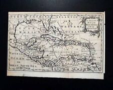 Rare & Early SOUTHERN AMERICA Florida Gulf Coast & West Indies MAP 1762 Magazine picture