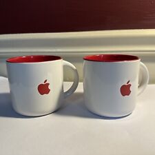 Apple Macintosh Computer Red Sets Of 2 Mugs 14 Ounces. picture