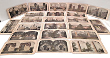 Vintage Lot of 22 stereo view cards Famous American Sites Tourist picture