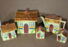 Rare SHAWNEE Pottery Cottage House Set picture