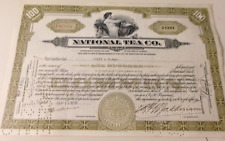1929 NATIONAL TEA COMPANY STOCK CERTIFICATE ORIGINAL SCRAPBOOKING CRAFTS picture