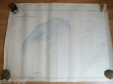 VINTAGE ~  NAUTICAL CHART ~  JOHNSTON ISLAND ATOLL ~  COLD WAR TEST SITE picture