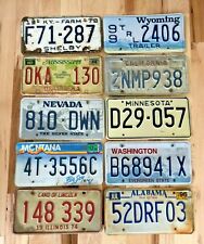 10 Rustic/Worn License Plates from 10 Different States picture