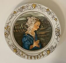 Vintage Adoration Plate By Lippi Virgin Mary Madonna Roman Ceramica Excelsis picture