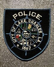 Lake Charles Louisiana Police Patch LA (1970's Issue) 5