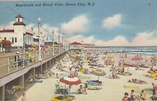 Postcard Boardwalk and Beach View Ocean City New Jersey W/Ocean City Postmark picture