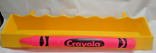 Crayola Rack Caddy Holder Shelf Yellow Plastic Metal Vintage 92 Binney Smith picture