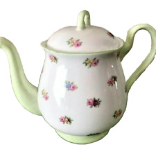 VTG SHELLEY England Ratauds Yutoi Floral Bone China Porcelain Teapot picture
