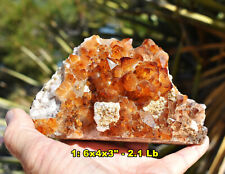 CHOOSE EXACT CITRINE Crystal Geode Cluster from 24 * November Birthstone Brazil picture