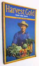 Old 1947 Harvest Gold Ermer's Texaco Service Farm Manual Vintage Walhalla ND picture