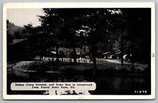 Indian Camp Grounds Tome Run Cook Forest State Park Pennsylvania VTG PM Postcard picture