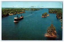 1965 View Of Thousand Islands From Bridge Thousand Island New York NY Postcard picture