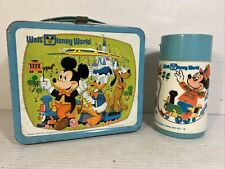 Vintage Walt Disney World Lunchbox With Matching Thermos Aladdin Industries picture