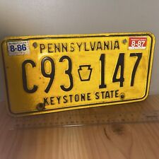 VINTAGE PENNSYLVANIA KEYSTONE STATE License Plate picture