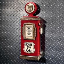 Retro Vintage Replica Route 66 Gas Station Pump Garage Mancave Key Cabinet picture