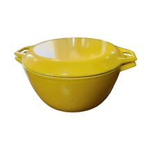 Copco Michael Lax Yellow Dutch Oven D3 with Lid Enamel Coated Cast Iron picture