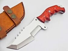 Poshland TR-2150, Custom Handmade Tracker Knife – RED wood Handle picture