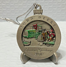 2010 John Deere Pewter Christmas Ornament. #88 picture