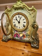 Antique Royal Bonn Porcelain Mantle Clock. “La Cannes” picture