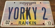 YORKY 2 Vanity License Plate Yorkshire Terrier Dog Breed picture