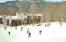 Vermont VT   BOLTON VALLEY LODGE  Ski Resort~Skiers ROADSIDE  Vintage  Postcard picture