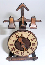 Vintage Playme Spain Diecast Pencil Sharpener Mini Steampunk Clock picture