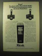 1971 Ricoh Singlex & TLS 401 Camera Ad - Braun Flash picture