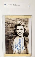 Patty Andrews Original Vintage Photo Autographed Signature The Andrews Sisters  picture