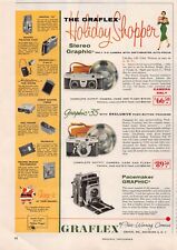 Graflex Camera Graphic 35 Pacemaker Photography Retro Pop Art Vtg Print Ad 1955 picture