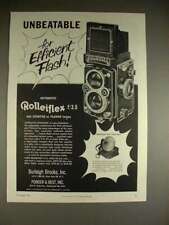 1957 Rollei Rolleiflex f:3.5 Camera Ad, Efficient Flash picture
