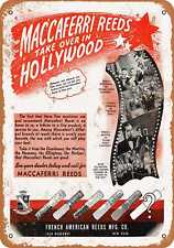 Metal Sign - 1943 Maccaferri Woodwind and Brass Reeds - Vintage Look Re picture