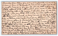 c1880's Miss Ellen Zeller Hagerstown Maryland MD Annapolis MD Postal Card picture