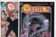 The Question #1-2 DC Comics (1987) First Issue Origin Bill Sienkiewicz Cover picture