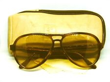 Ray-Ban USA NOS Vintage 70s B&L Aviator Ambermatic Vagabond New Sunglasses &Case picture