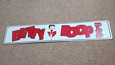 BETTY BOOP AVE RED & WHITE GRAPHIC metal SIGN SIZE L36 W6 picture