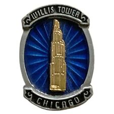 Willis Tower Chicago Gold Tone Travel Souvenir Pin picture