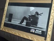 RARE VINTAGE MAXELL 1990 PROMO ADVERTISEMENT POSTER BLOWN AWAY picture