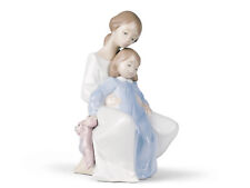 NAO BY LLADRO A MOMENT WITH MOMMY #1429 BRAND NIB MOM & DAUGHTER LOVE SAVE$ F/SH picture