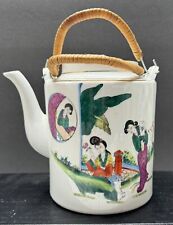 Large Old Vintage Chinese Classic Life Scene / Teapot - Hand painted / Signed  picture
