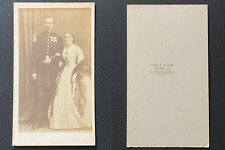 Darlot & Cady, Couple in Pose, Men in Military Uniform with 3 Decorations, c picture