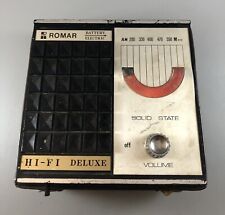 Vintage Romar Portable Radio Solid State Tested  S6.3 picture