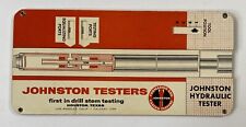 Vintage Johnston Testers Formation and Casing Testing Slide Rule Fluid Weight picture