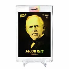 JACOB RIIS Social Reformer Card 2023 GleeBeeCo #JS65-G Encased Holo GOLD 1/1 picture