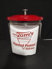 Tom's Toasted Peanut General Store Counter Jar With Metal Lid picture