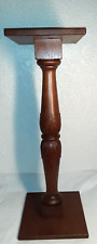 Antique Vintage Hand Carved Wood Plant Candle Stand Walnut or Maple 31
