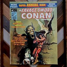 SAVAGE SWORD OF CONAN ANNUAL #1 VF- (Marvel 1975) Roy Thomas Barry Windsor-Smith picture