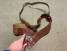 ORIGINAL WWI US ARMY OFFICE M1917 SAM BROWNE FIELD BELT & STRAP-FITS TO A 34 IN picture